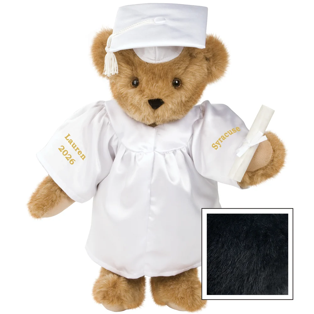 15 In. Graduation Bear in White Gown - Image 4