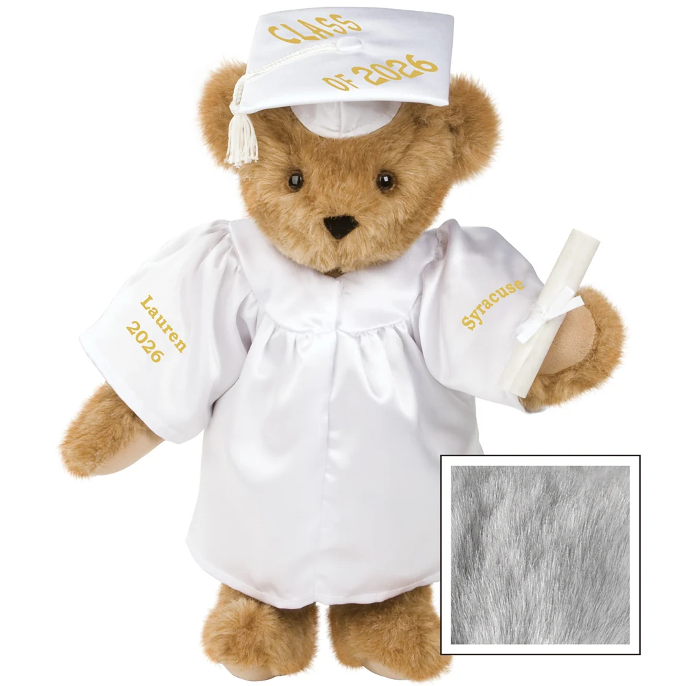 15 In. Class of 2026 Graduation Bear in White Gown - Image 5