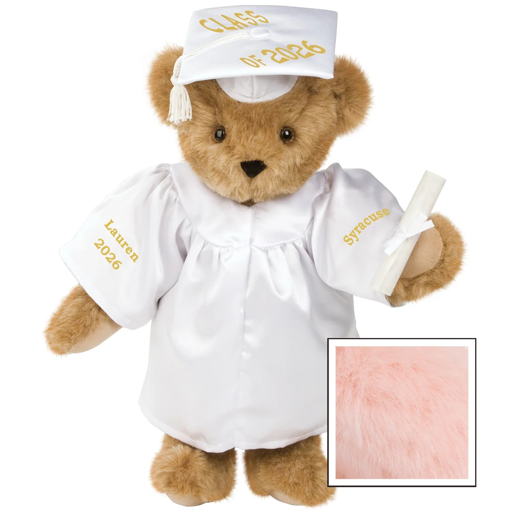15 In. Class of 2026 Graduation Bear in White Gown - Image 6