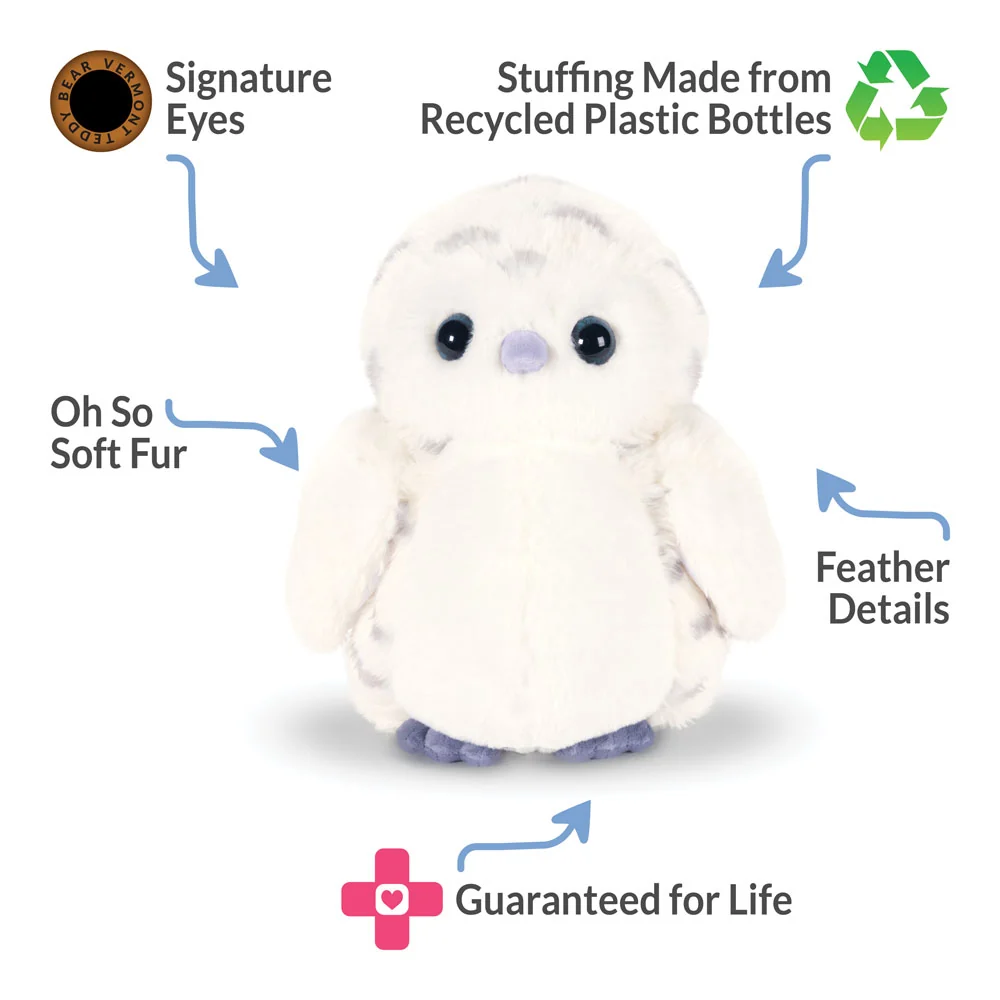 18 In. Oh So Soft Snowy Owl - Image 4
