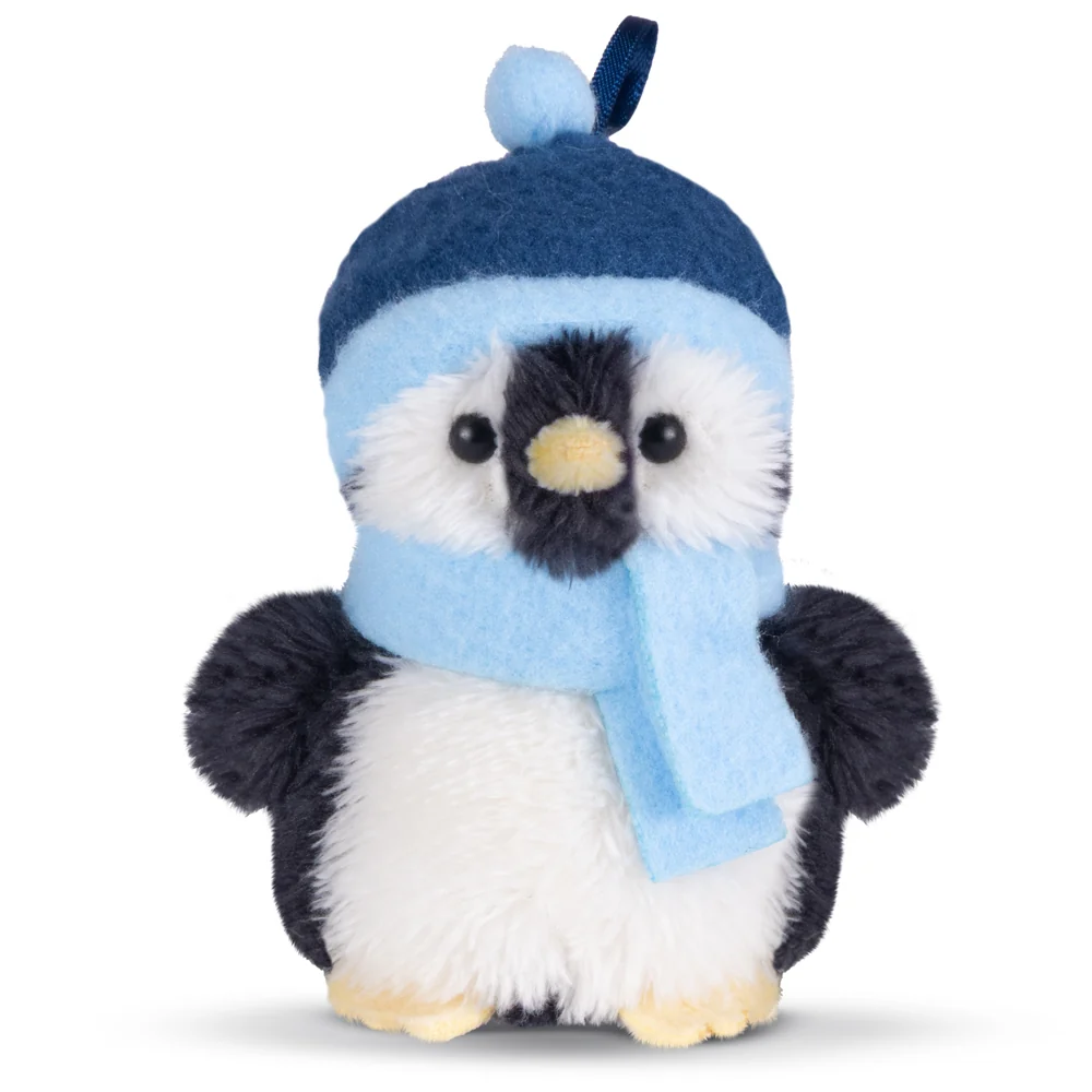 4 In. Arctic Holiday Ornament Set of 5 Penguins - Image 4