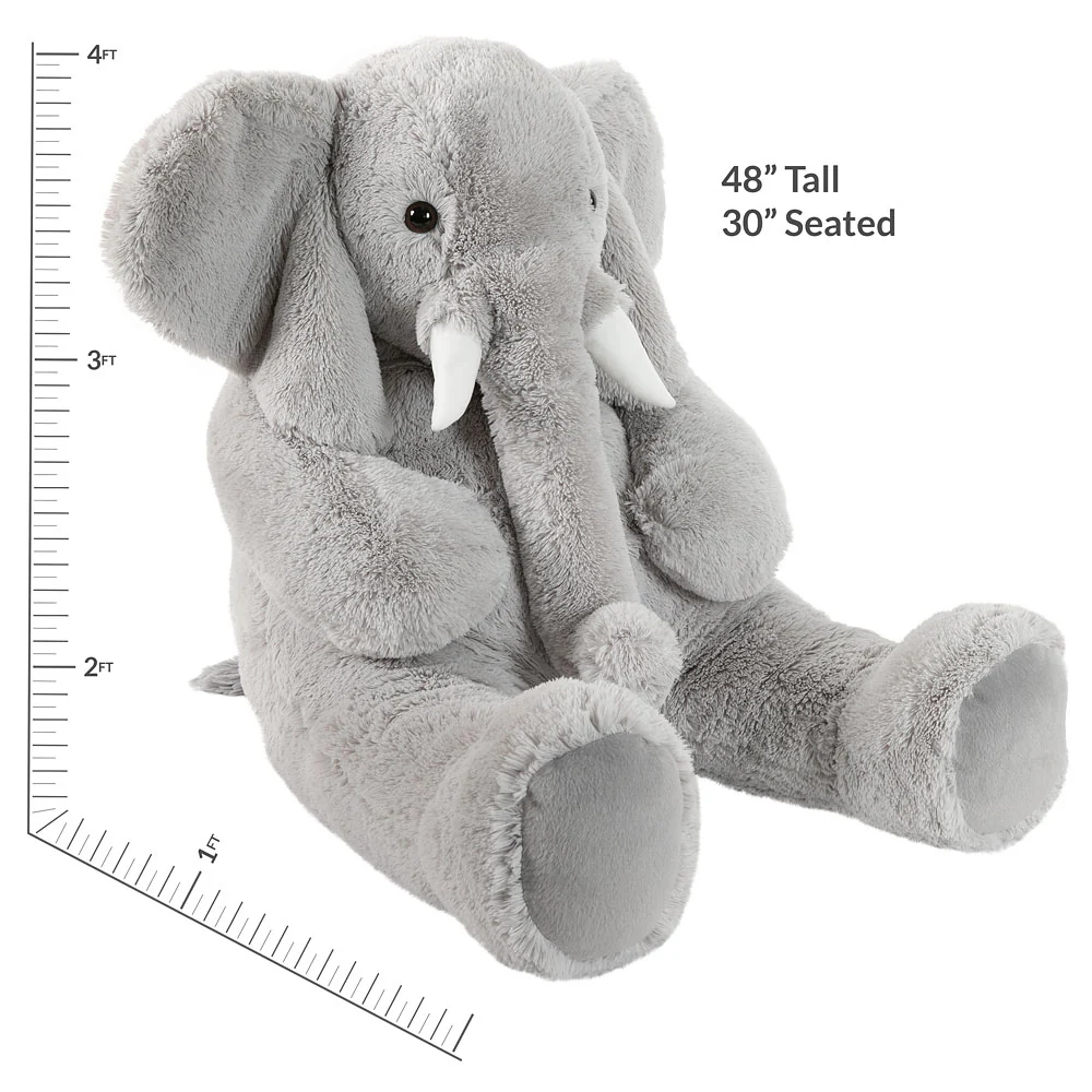 4 Ft. Cuddle Elephant - Image 5