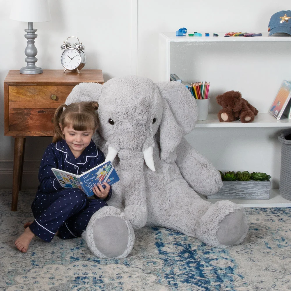 4 Ft. Cuddle Elephant - Image 4