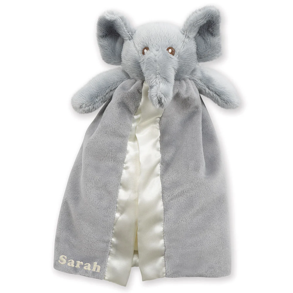 18 In. Oh So Soft Elephant with Elephant Lovey Security Blanket - Image 3
