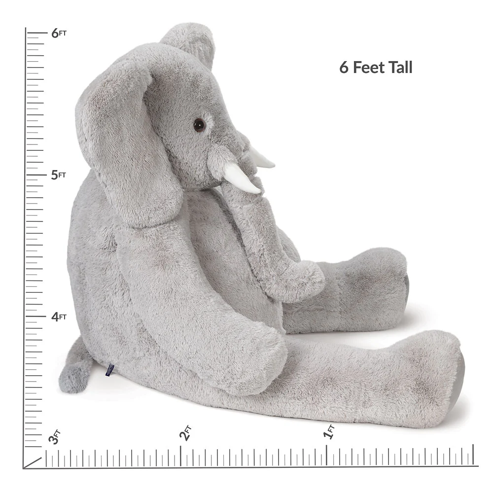 6 Ft. Giant Cuddle Elephant - Image 5