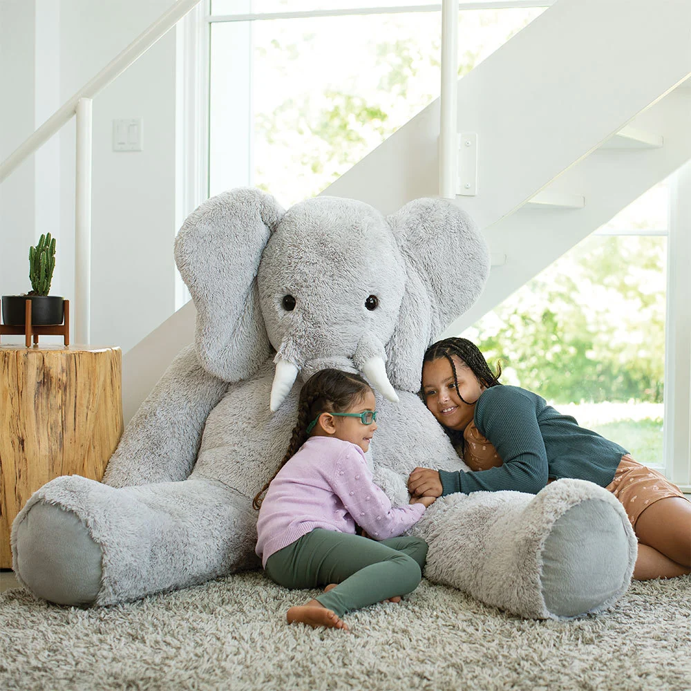 6 Ft. Giant Cuddle Elephant - Image 3