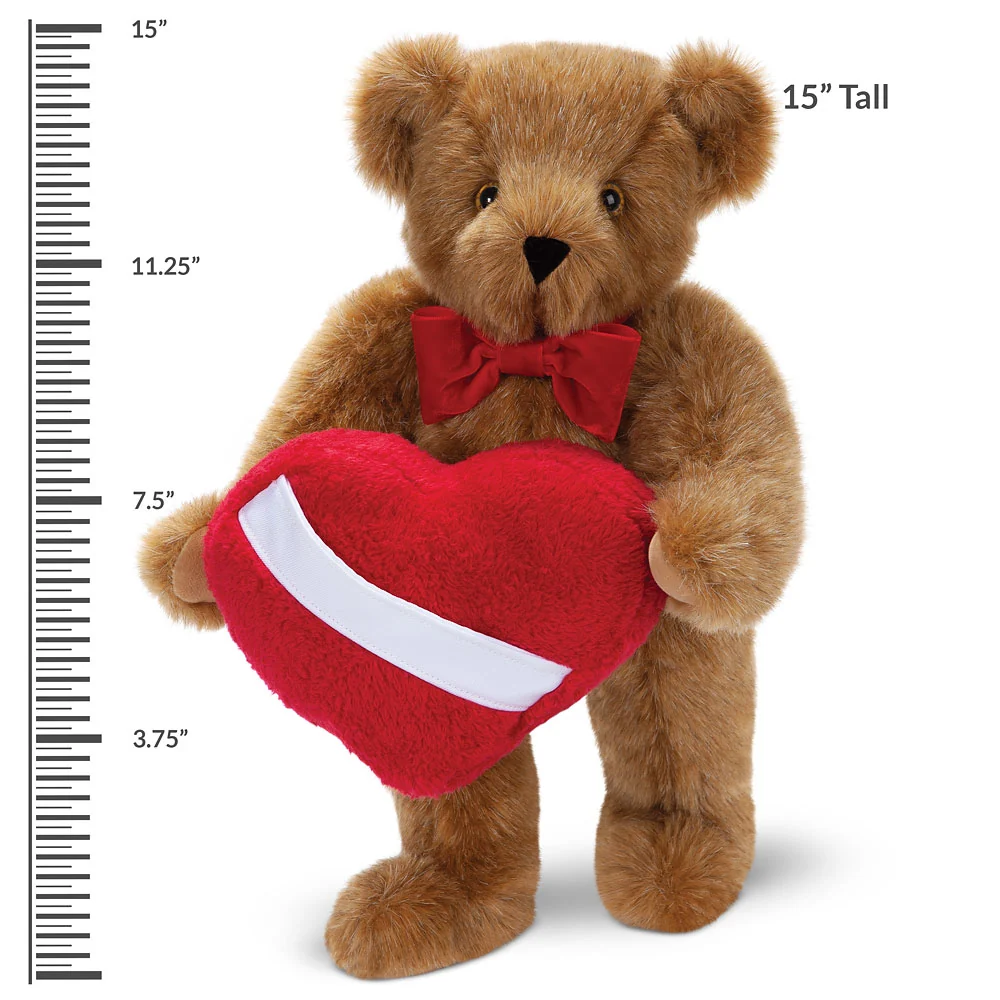 15 In. Romantic at Heart Bear - Image 2