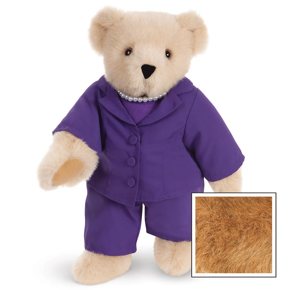 15 In. Business Bear. Purple Suit - Image 2