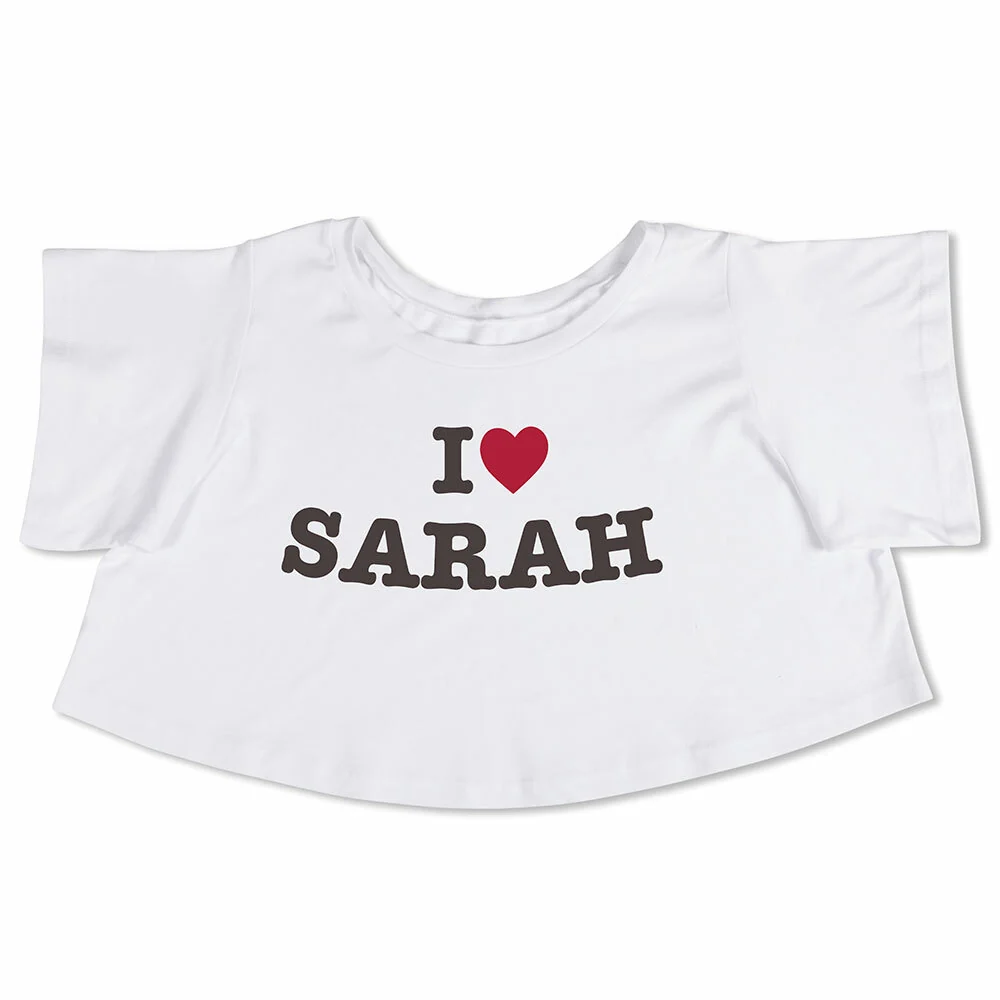 I Heart You T-Shirt for 13 to 15 In. Bear and Stuffed Animals